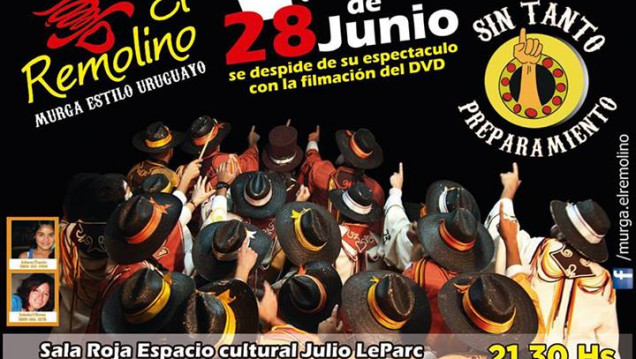 imagen La Murga El Remolino despide con un DVD "Sin tanto preparamiento"