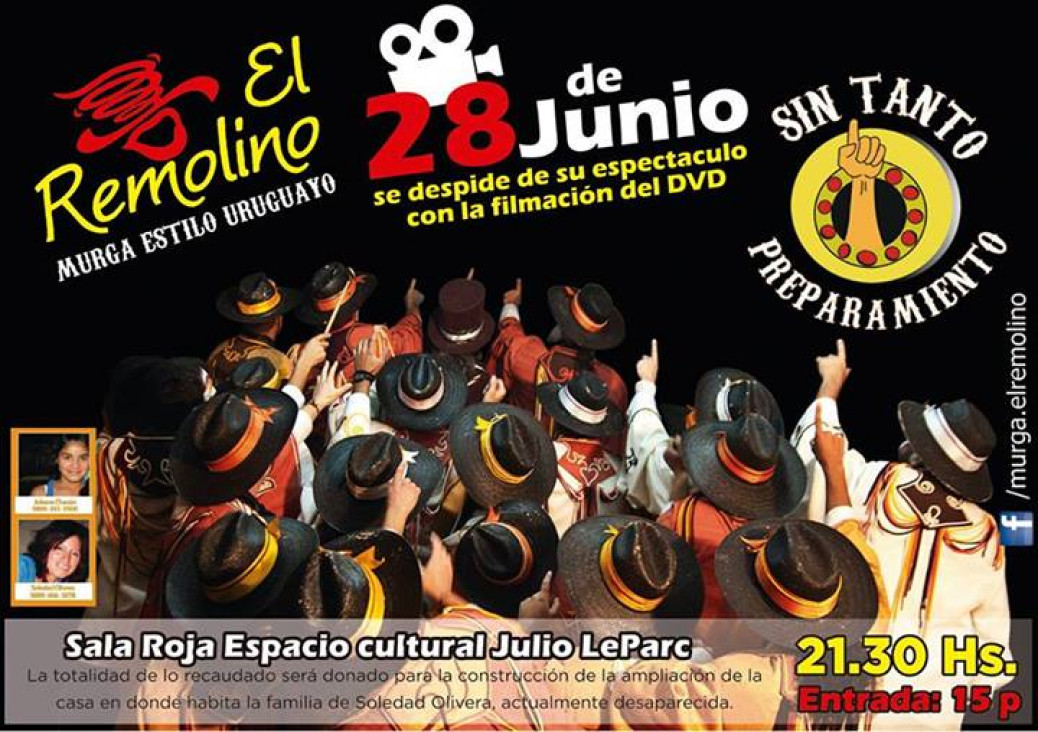imagen La Murga El Remolino despide con un DVD "Sin tanto preparamiento"