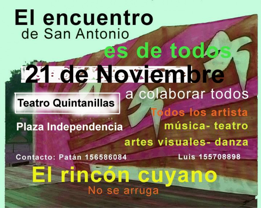 imagen El rincón cuyano "no se arruga" para el Encuentro Nacional Cultural de San Antonio de Arredondo