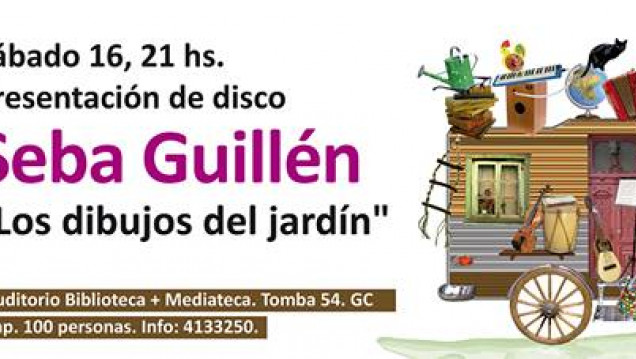imagen Sebastián Guillén presenta "Los dibujos del jardín" en la Mediateca Manuel Belgrano