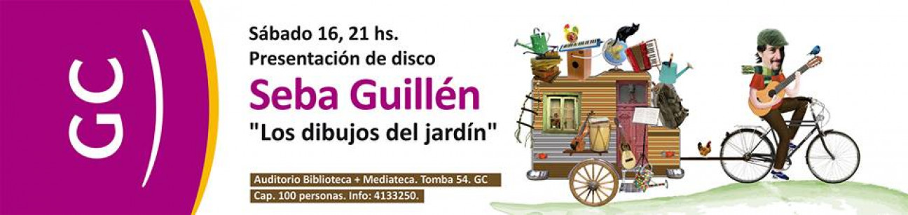 imagen Sebastián Guillén presenta "Los dibujos del jardín" en la Mediateca Manuel Belgrano