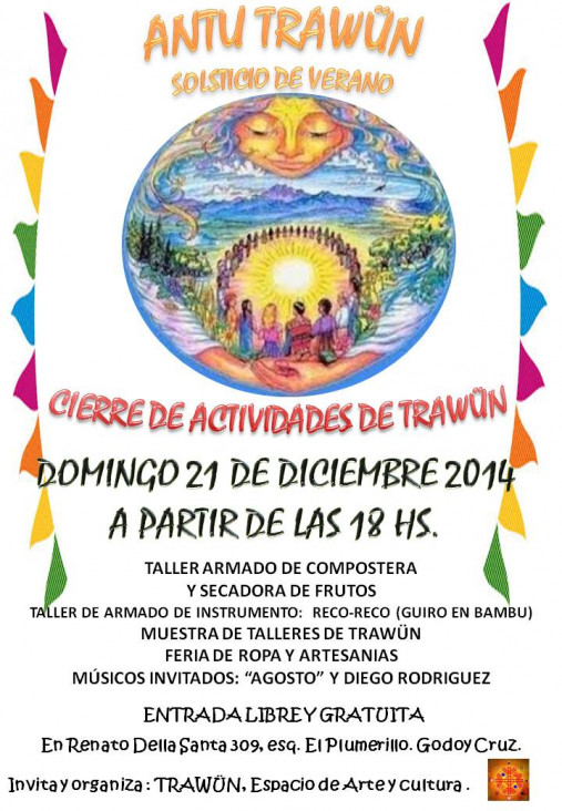 imagen ANTU TRAWÜN: Solsticio de verano y cierre de actividades en el Centro Trawün
