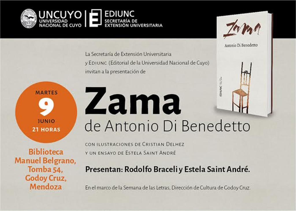 imagen Braceli: "Zama es una extraordinaria novela del habla castellana"