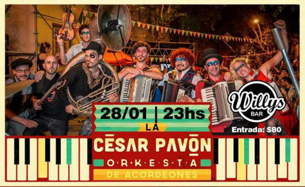 imagen La César Pavón Orkesta musicaliza el sábado en Mendoza