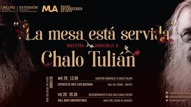 imagen Muestra Homenaje al maestro Chalo Tulián en la UNCUYO