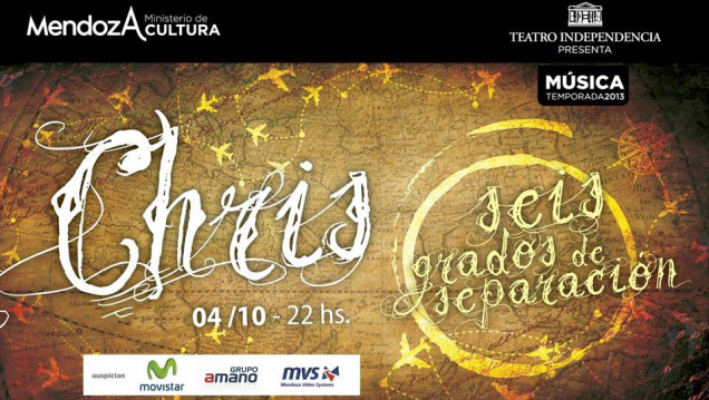 imagen Chris y sus "Seis grados de separación", en concierto