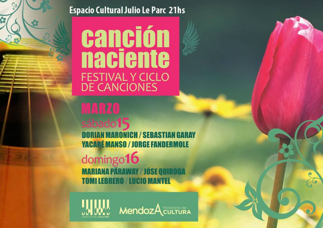 imagen Lucio Mantel en el ciclo "Canción Naciente, festival y ciclo de canciones"