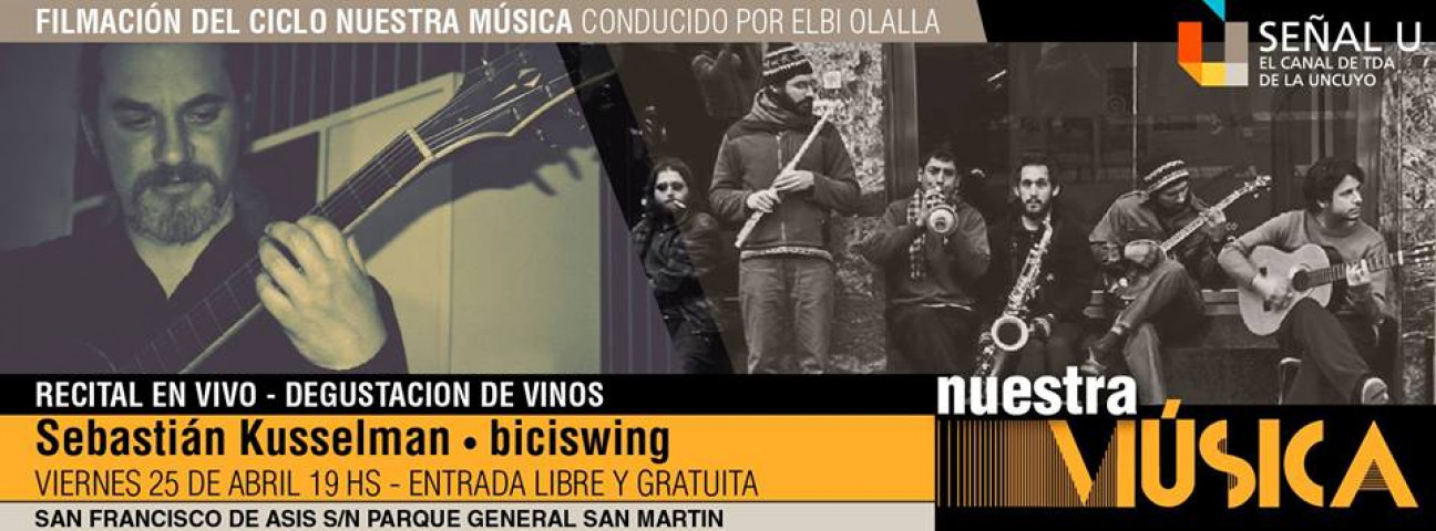 imagen Biciswing y Sebastián Kusselman, juntos en el Ciclo "Nuestra Música"