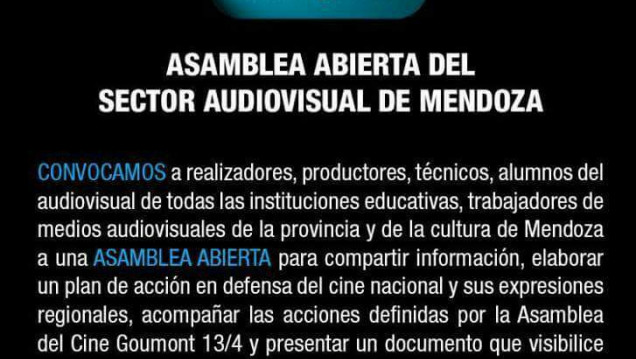imagen La comunidad del cine argentino está en alerta