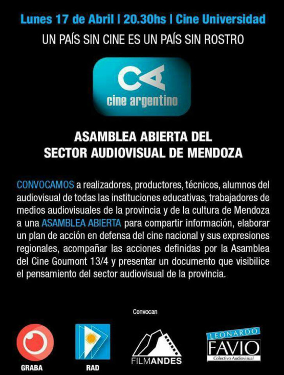 imagen La comunidad del cine argentino está en alerta
