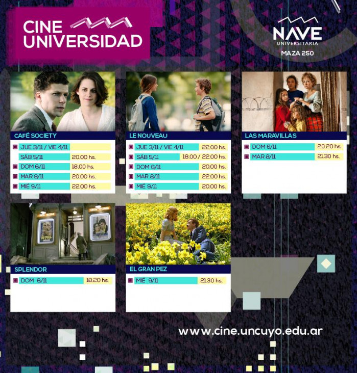 imagen Esta es la programación semanal de Cine Universidad