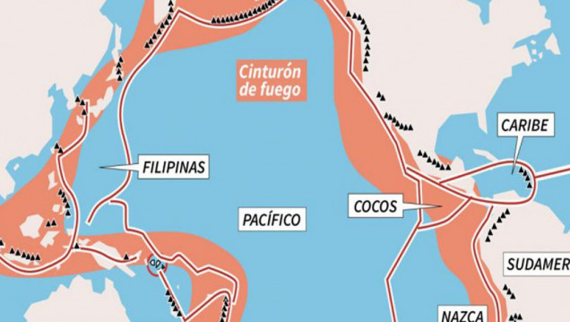 imagen Preocupan los constantes temblores en el Cinturón de Fuego del Pacífico