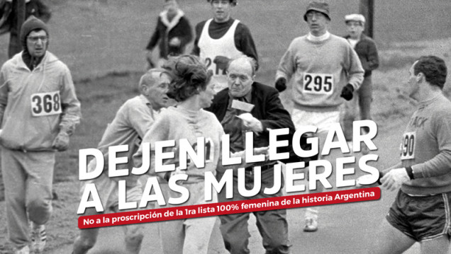 imagen Defienden la lista de mujeres: "La ley no menciona la palabra hombre"