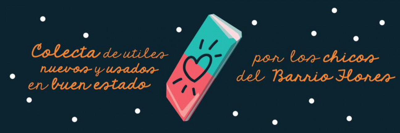 imagen Colecta de útiles para estudiantes del Barrio Flores