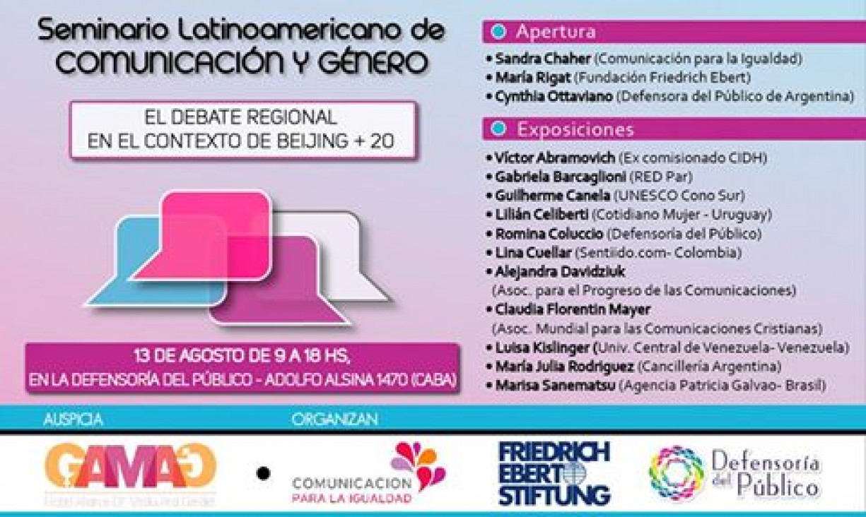 imagen Seminario Regional para debatir sobre Comunicación‬ y ‪‎Género‬
