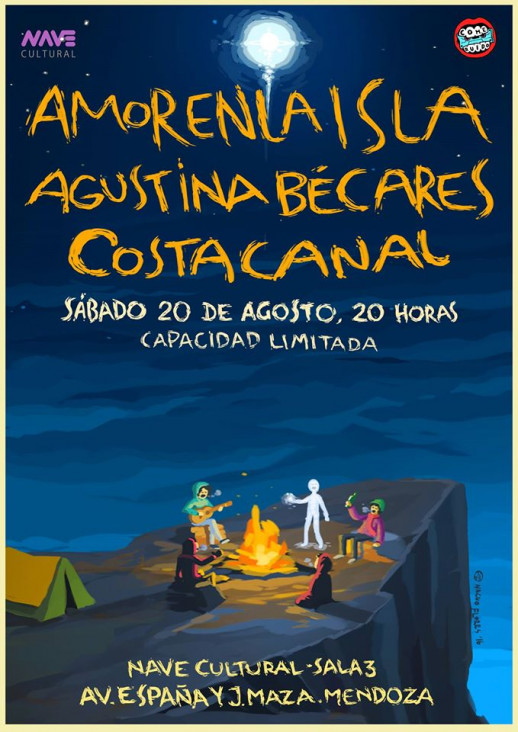 imagen Costa Canal, Agustina Bécares y Amor en la Isla: tres por uno en la Nave Cultural