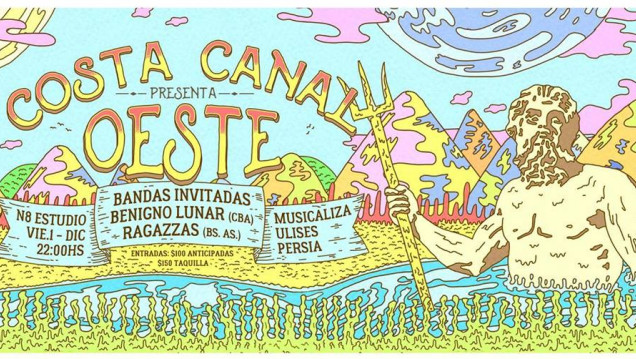 imagen Rock para las olas: Costa Canal presenta "Oeste"