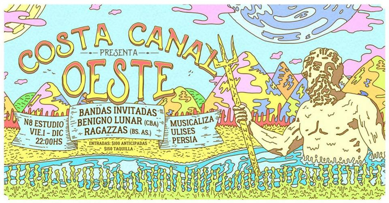 imagen Rock para las olas: Costa Canal presenta "Oeste"