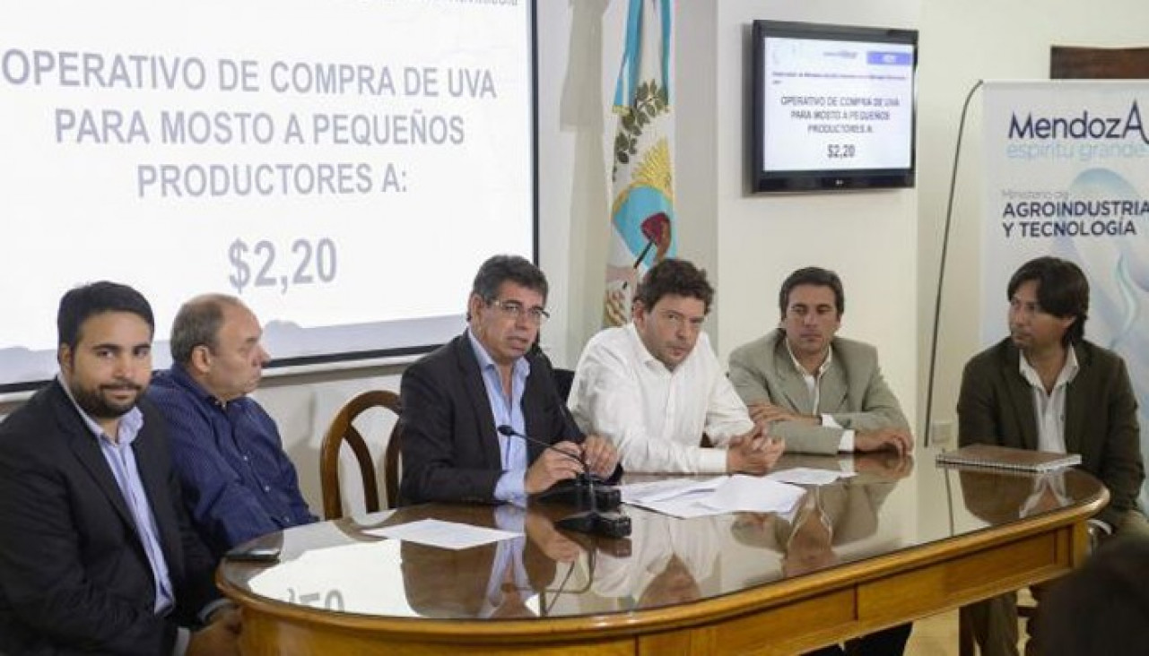 imagen Desde el jueves 13 rige el operativo de compra de uva para mosto en Mendoza