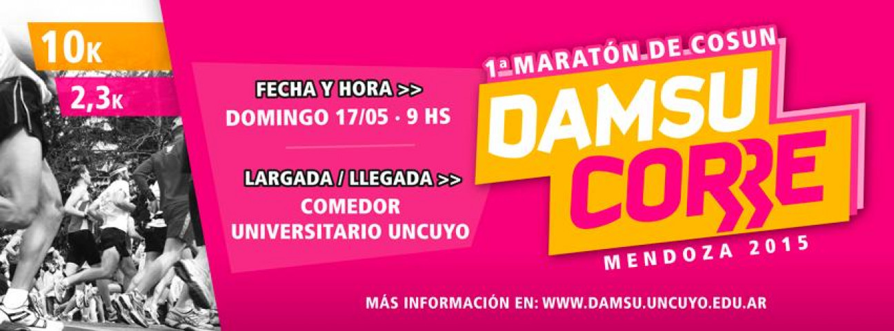 imagen DAMSU Corre: Maratón solidaria en la UNCUYO
