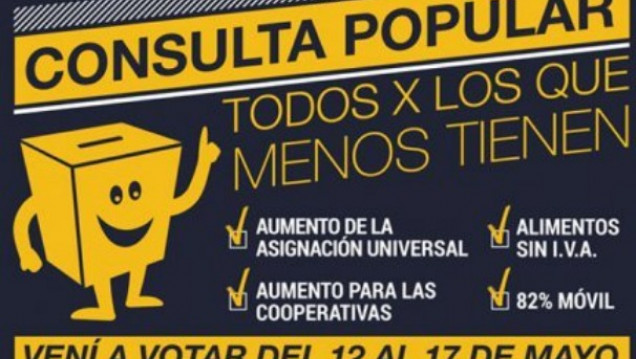 imagen Lanzamiento de la consulta popular "Todos por los menos tienen"