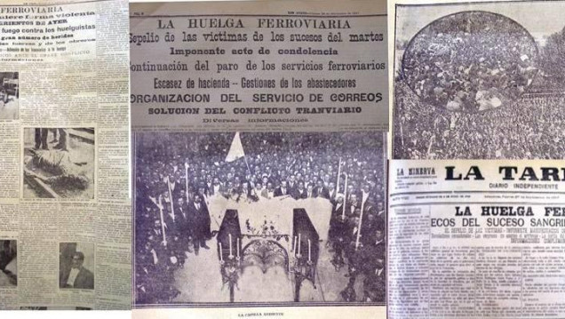 imagen Homenaje a mártires de la huelga ferroviaria de 1917 en Mendoza