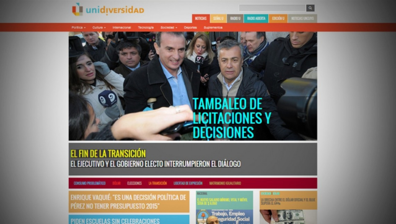 imagen Unidiversidad, el portal del sistema de medios de la UNCUYO