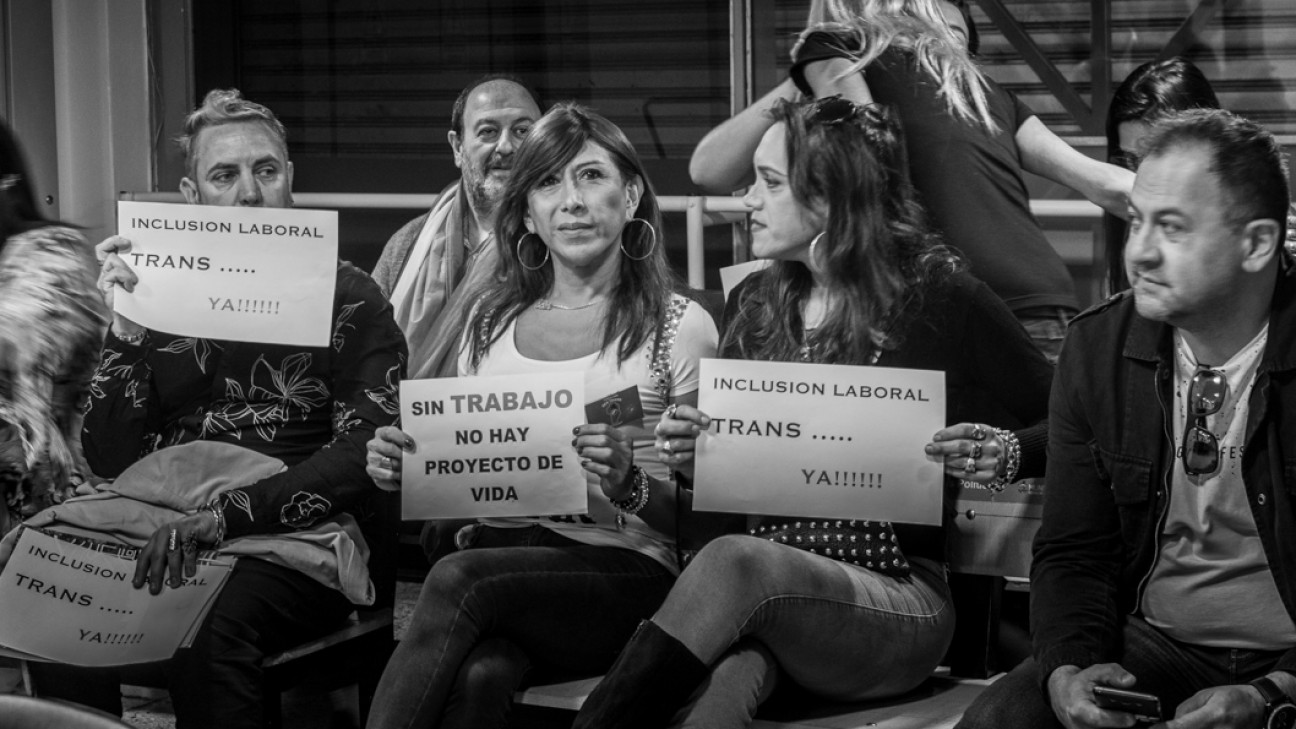 imagen Cupo Laboral trans, en nombre de Diana Sacayán y Lohana Berkins 