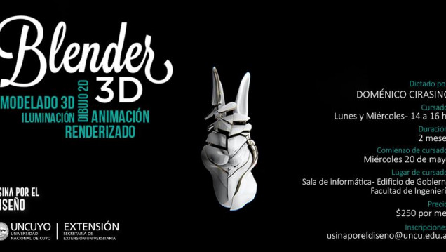 imagen CURSO DE DISEÑO Y ANIMACIÓN 3D CON BLENDER