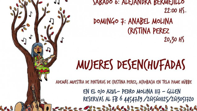 imagen Este domingo, "Mujeres Desenchufadas" en El ojo Azul