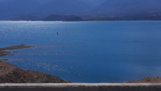 imagen El dique Potrerillos está en su pico máximo anual