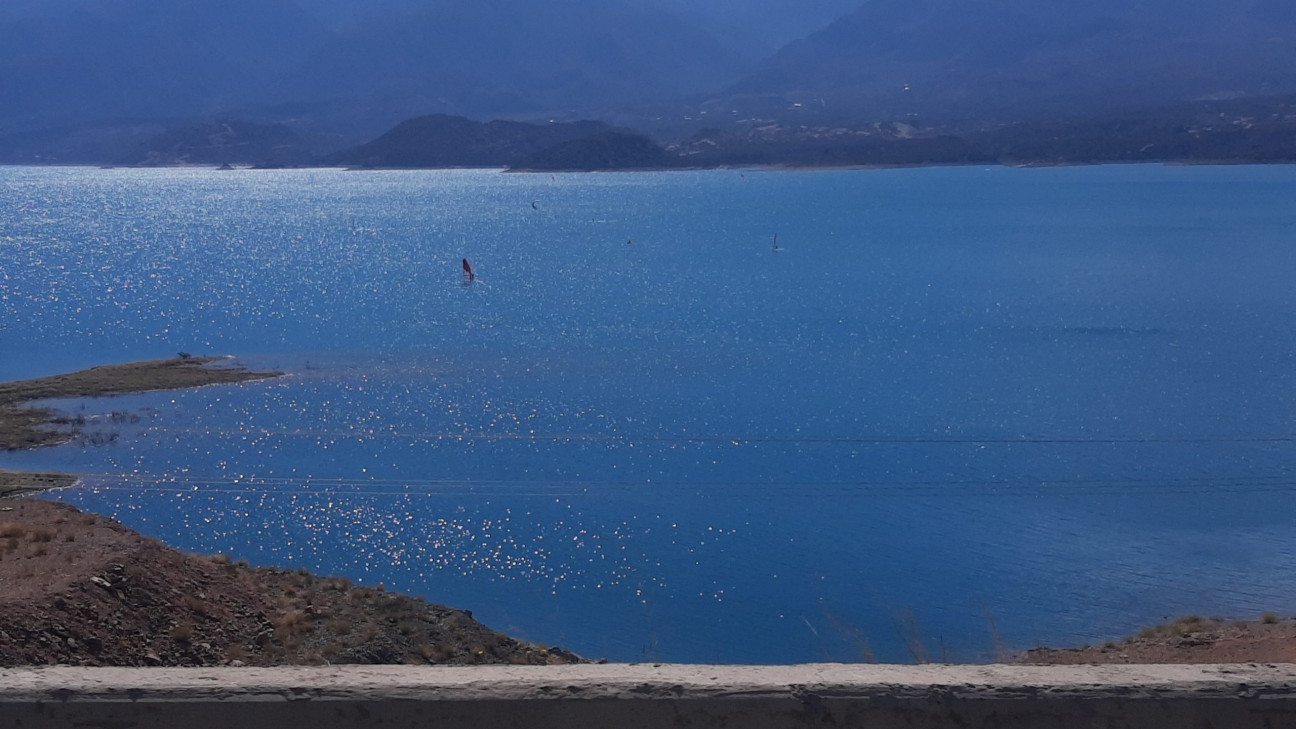 imagen El dique Potrerillos está en su pico máximo anual