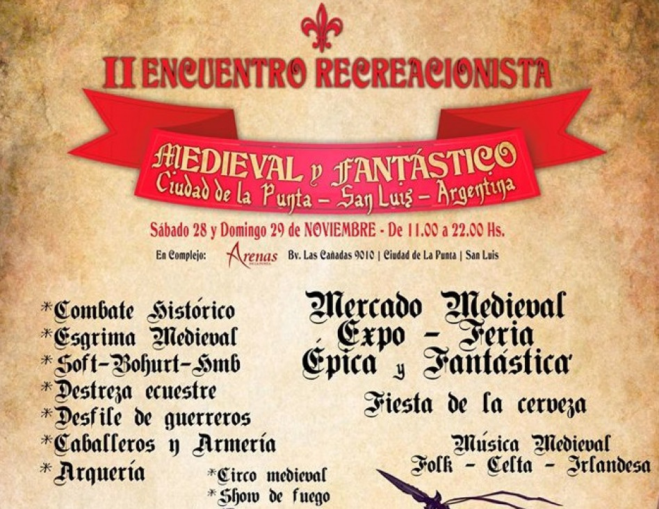 imagen Segundo Encuentro Recreacionista Medieval y Fantástico