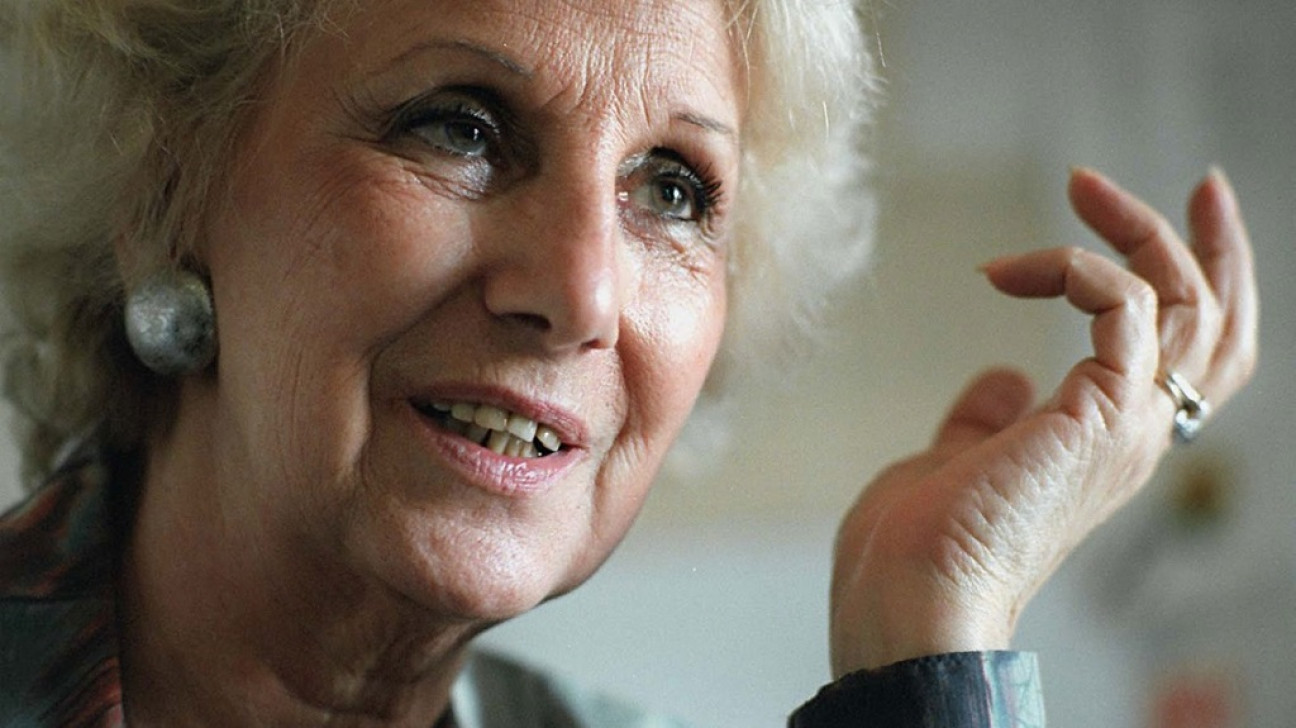 imagen Estela de Carlotto: "La relación con el Gobierno es muy distante"