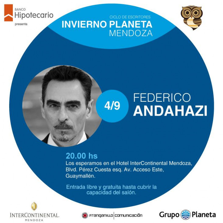imagen Federico Andahazi cierra el ciclo de escritores "Invierno Planeta"