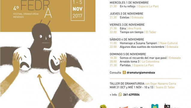 imagen Llega Fedra, el festival que reúne a la dramaturgia de Mendoza