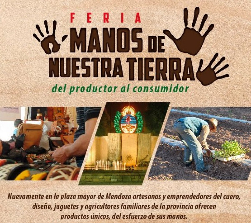 imagen Comienza la Feria Manos de Nuestra Tierra en plaza Independencia
