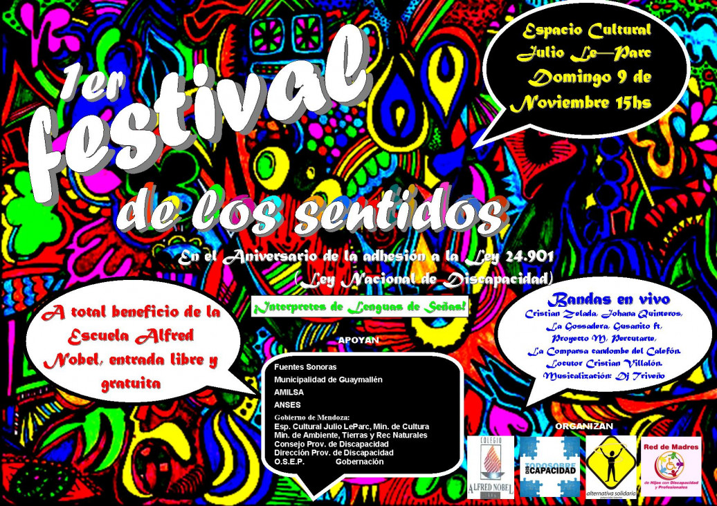 imagen Este domingo se realizará el "Primer Festival de los Sentidos"