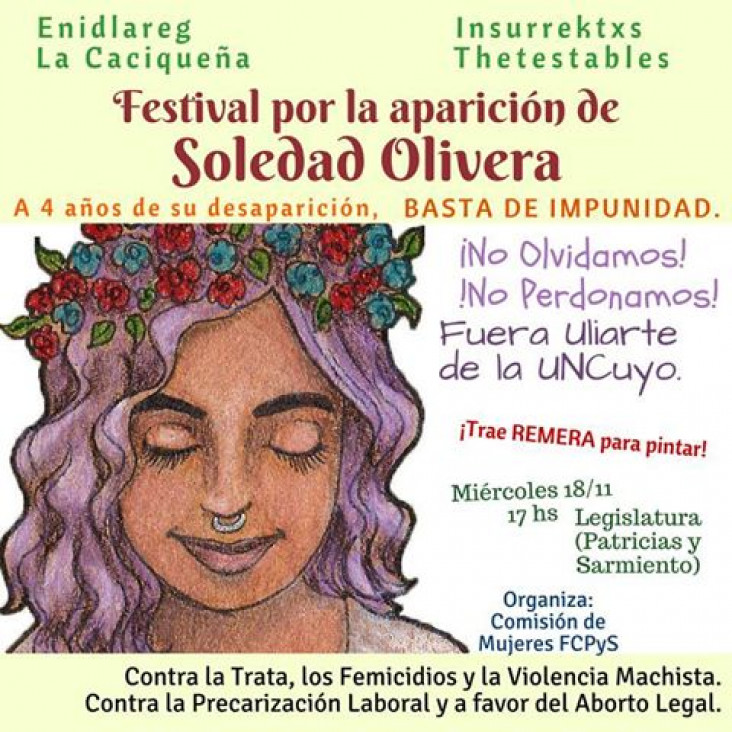 imagen Festival en el 4° aniversario de ausencia de Soledad Olivera