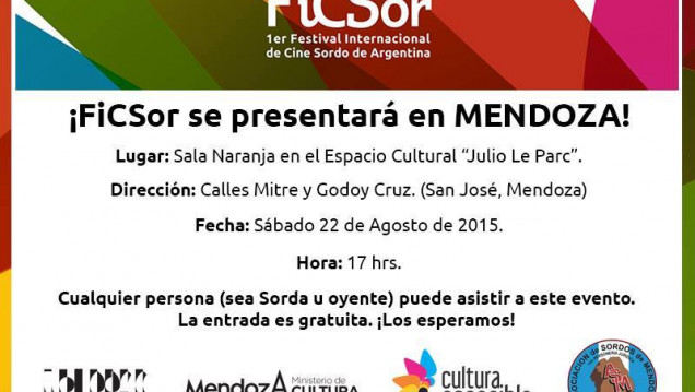 imagen FICSOR se presentará en Mendoza