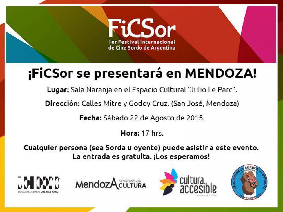 imagen FICSOR se presentará en Mendoza