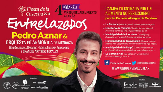 imagen Pedro Aznar actuará en la Fiesta de la Cosecha