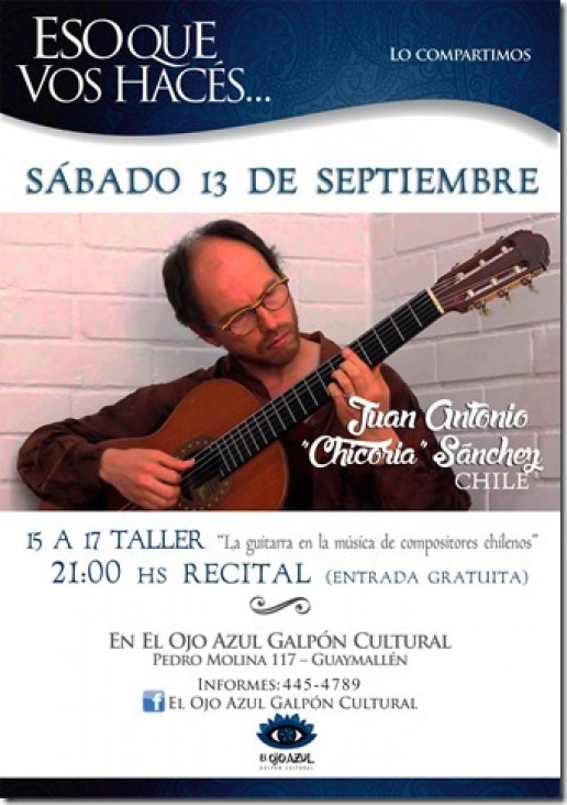 imagen Juan Antonio "Chicoria" Sánchez, desde Chile a nuestra provincia