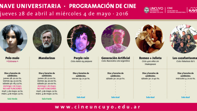 imagen ¿Vamos al cine? Enterate de todo lo que podés ver esta semana en el Cine Universidad
