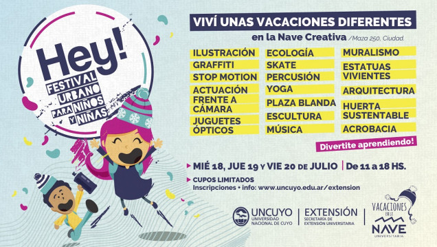 imagen El Festival HEY! para estimular la creatividad ecológica en lxs chicxs