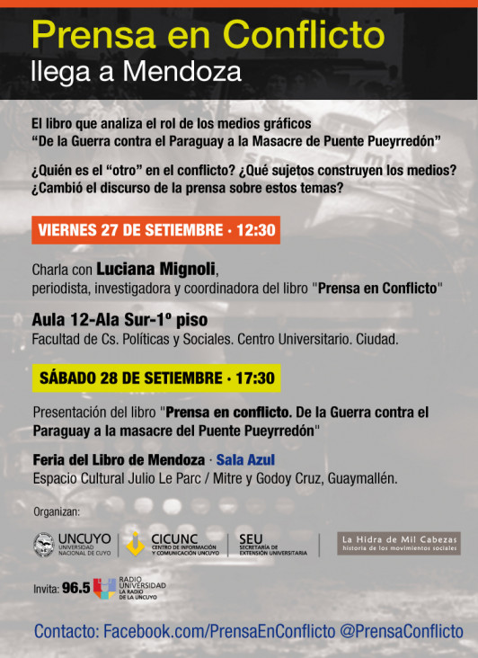 imagen Prensa en conflicto llega a la Feria del Libro Mendoza 2013