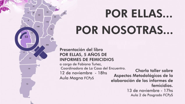 imagen Mañana se presenta un libro sobre femicidios en el país