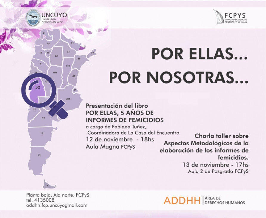 imagen Mañana se presenta un libro sobre femicidios en el país