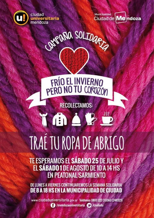 imagen La Muni de Capital apela a la solidaridad para combatir el frío