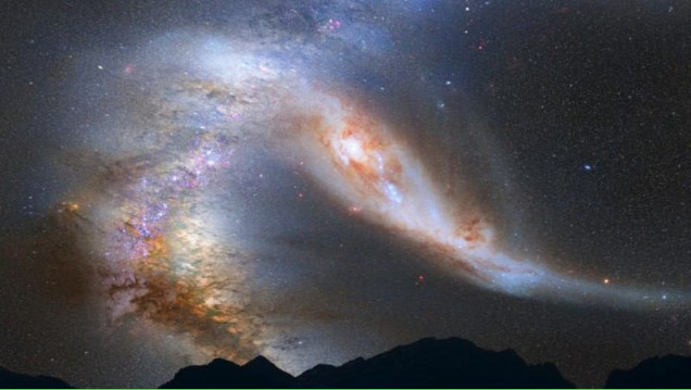imagen Así será el choque entre la Vía Lactea y la galaxia Andrómeda